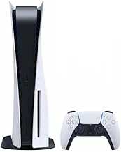 Sony Playstation 5 Disc Version PS5 Console - 4K-TV Gaming, 120Hz 8K Output, 16GB GDDR6, 825GB SSD, WiFi 6, Bluetooth 5.1 (Renewed) White