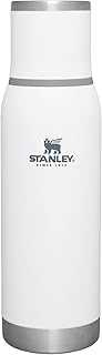 Adventure-To-Go Vacuum Bottle 25 oz | Wide Mouth with Leakproof Cup Lid | Keep Drinks Hot or Cold | Packable for Travel | Insulated Stainless Steel Thermal Bottle | BPA-Free | Polar