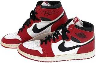 Michael Jordan 1985 Air Jordan 1 Game Used Signed Sneakers Rookie MEARS, JSA COA - Autographed NBA Sneakers