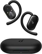 V20i by Anker Open-Ear Headphones, Adjustable Ear Hooks, Ultra-Comfort, Snug Fit, Deep Bass, Clear Calls, IP55, LED Lights, 36H Playtime, Bluetooth 5.4 Earbuds, Multipoint Connection