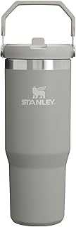 Stanley IceFlow Flip Straw Tumbler with Handle 30 oz | Twist On Lid and Flip Up Straw | Leak Resistant Water Bottle | Insulated Stainless Steel |BPA-Free | Ash