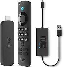 Fire TV Stick 4K Plus with USB Power Cable (eliminates the need for AC adapter)