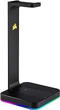 ST100 RGB Premium Headset Stand with 7.1 Surround Sound - 3.5mm and 2xUSB 3.0,Aluminum