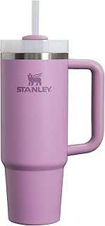 Quencher H2.0 Tumbler with Handle and Straw 30 oz | Flowstate 3-Position Lid | Cup Holder Compatible for Travel | Insulated Stainless Steel Cup | BPA-Free | Lilac