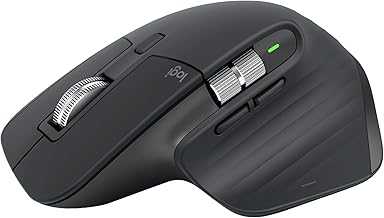 MX Master 3S Wireless Mouse Standard Edition with Logi Bolt USB Receiver, Ultra-fast Scrolling, Ergo, 8K DPI, Track on Glass, Quiet Clicks, USB-C, Bluetooth, Windows, Linux, Chrome - Graphite