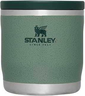Adventure To-Go Food Jar 12 oz | Vacuum Insulated Thermos Food Container | Wide Mouth Screw On Lid | Packable for Travel | Stainless Steel with Leakproof Lid | BPA-Free | Hammertone Green