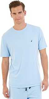 Men's Short Sleeve Crew Neck Soft Knit Sleep Tee