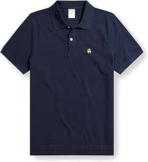 Mens Short Sleeve Cotton Pique Stretch Logo Polo Shirt