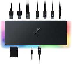 Thunderbolt 4 Dock: 10 Ports in 1 - Dual 4K or Single 8K Video Output - USB A and C Hub, 2.5 GbE Thunderbolt 3, Mac, and PC Compatible - Thunderbolt 4 Certified - Passthrough Charging - Chroma