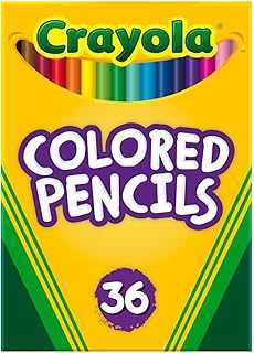 Colored Pencils (36ct), Kids Pencil Set, Back to School Essentials, Must Have Classroom Supplies for Kids, Pre-Sharpened Coloring Book Pencils, 3+