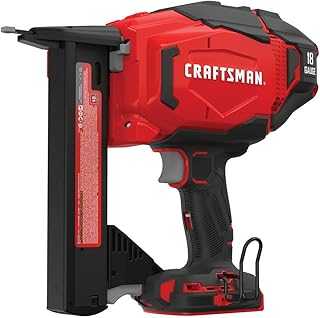 CRAFTSMAN V20 Narrow Crown Stapler, Cordless, 18 Gauge, Tool Only (CMCN618NB) (Renewed)