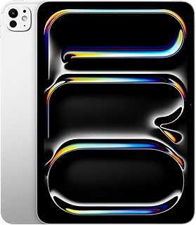 iPad Pro 11-Inch (M4): Built for Apple Intelligence, Ultra Retina XDR Display, 512GB, 12MP Front/Back Camera, LiDAR Scanner, Wi-Fi 6E, Face ID, All-Day Battery Life — Silver
