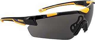 DPG110 Chisel Unisex Trim-Fit Half Frame Protective Eyewear, Black Frame Smoke Lens