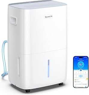 Dehumidifier for Home 4,500 Sq.Ft, 50 to 137 Pint Smart Auto Humidity Control, Drain Hose, 2.0Gal Bucket, Compressor Dehumidifiers for Basement with Auto Shut Off, Bathroom, Bedroom, Garage