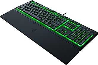 Ornata V3 X Gaming Keyboard: Low Profile Keys - Silent Membrane Switches - Spill Resistant - Chroma RGB Lighting - Ergonomic Wrist Rest - Snap Tap