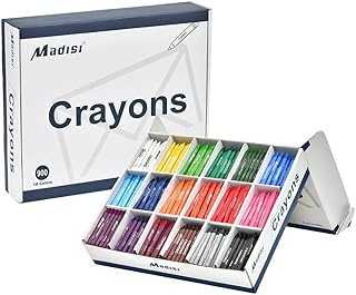 Crayon Bulk pack, Regular Size, 18 Colors, 900 Count