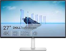 27 Plus 4K Monitor - S2725QS - 27-inch 4K (3840 x 2160) 120Hz 16:9 Display, IPS Panel, AMD FreeSync Premium, sRGB 99%, Integrated Speakers, 1500:1 Contrast Ratio, Comfortview Plus - Ash White