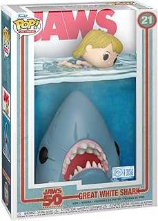 Pop! Comic Cover: Jaws - Shark - Amazon Exclusive - Collectable Vinyl Figure - Gift Idea - Official Merchandise - Toys for Kids & Adults - Movies Fans - Model Figure for Collectors and Display