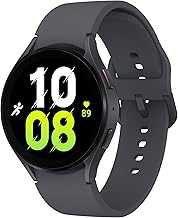 SAMSUNG Galaxy Watch 5 44mm Bluetooth Smartwatch w/Body, Health, Fitness and Sleep Tracker, Improved Battery, Sapphire Crystal Glass, Enhanced GPS Tracking, US Version, Gray (Renewed)