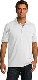 Men's Big and Tall Polo Shirt, Men's Tall Polo Short Sleeve Performance Cotton Blend