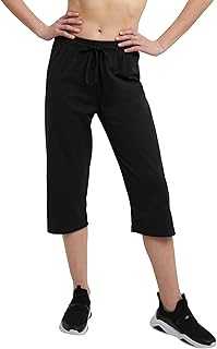 Women's Cotton Capris, Women’s Drawstring Cropped Sweatpants, Women’s Capri Pants, 18"