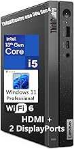 ThinKCentre neo 50q Gen 4 Tiny 1L Business Mini Desktop Computer, 13th Gen Intel 8-Core i5-13420H (Beat i7-1355U), 16GB DDR4 RAM, 512GB PCIe SSD, 2 DisplayPorts, WiFi 6, Win 11 Pro, Vent-Hear