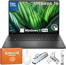 Inspiron 16 Touchscreen Laptop, 16" FHD+, 300 nits Display, Core 7 150U (Up to 5.4GHz), 32GB DDR5, 1TB SSD, Fingerprint Reader, Backlit Keyboard, FHD+ Cam, Wi-Fi 6E, Windows 11 Pro, w/Accessories