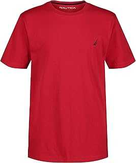 Boys Short Sleeve Solid Crew Neck T-Shirt, Soft, Comfortable, Relaxed Fit