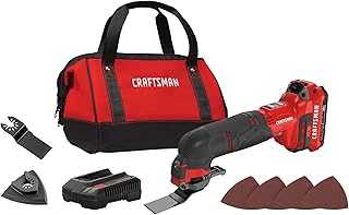 V20 Cordless Oscillating Tool Kit Multi-Tool with Blades, Sand Paper, Battery and Charger Included (CMCE501D1)