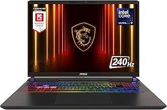 Vector 16 HX AI 16” 240Hz QHD+ Gaming Laptop: Intel Core Ultra 9-275HX, NVIDIA Geforce RTX 5070Ti, 16GB DDR5, 1TB NVMe SSD, Thunderbolt 5, Wi-Fi 7, Win 11 Home: Cosmo Gray A2XWHG-211US