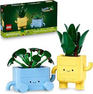 Botanicals Happy Plants Building Toy for Kids, Girls, and Boys 9+ - Playroom Decor for Desk or Shelf - Birthday Gift Idea for Young Gardeners - Artificial Indoor Plants for Play & Display - 10349