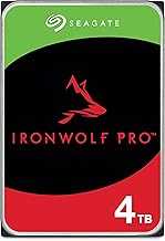 IronWolf Pro, 4 TB, Enterprise NAS Internal HDD –CMR 3.5 Inch, SATA 6 Gb/s, 7,200 RPM, 256 MB Cache for RAID Network Attached Storage (ST4000NT001)