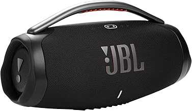 Boombox 3 Black Portable Bluetooth Speaker with Massive Sound, Deepest Bass, IPX7 Waterproof, 24H Playtime, PartyBoost