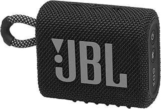 Go 3 - Portable Mini Bluetooth Speaker, big audio and punchy bass, IP67 waterproof and dustproof, 5 hours of playtime, speaker for home, outdoor and travel (Black)