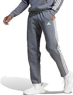 Men's Essentials Fleece Open Hem 3-Stripes Pants