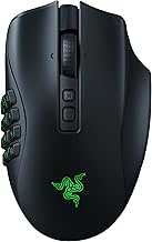 Naga V2 Pro Wireless MMO Gaming Mouse: 19+1 Programmable Buttons w/Swappable Side Plates - HyperScroll Pro Wheel - Focus Pro 30K Optical Sensor - Optical Mouse Switches Gen-3-300 Hr Battery
