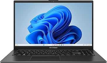 Vivobook Go 15.6” FHD Slim Laptop, AMD Ryzen 3 7320U Quad Core Processor, 8GB DDR5 RAM, 256GB SSD, Windows 11 Home, Fast Charging, Webcam Shield, Military Grade Durability, Black, E1504FA-AB34