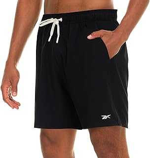 Mens Swim Trunks with Mesh Liner, 7” Inseam Quick Drying Mens Bathing Suit, Board Shorts for Swimming and Beach