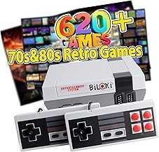 620 Retro Game Console, 8-Bit Classic Mini Video Game Consoles Built-in with 620 Games and 2 Controllers for Christmas Birthday Gifts- HDMI and AV Output