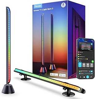 Smart LED Light Bars, 31 Inch RGBIC WiFi Light Bars with Scene and Music Modes, Multiple Placement Options Suitable for 70-85 inch TVs, Works with Alexa,Google Assistant, App Control, 2 Pack