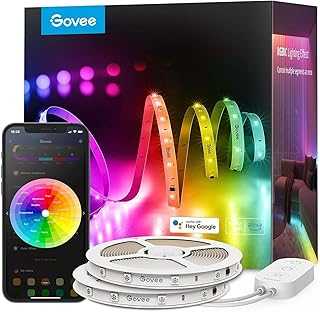 100ft RGBIC LED Strip Lights, Smart LED Lights Work with Alexa and Google Assistant, LED Lights for Bedroom WiFi App Control Segmented DIY Multiple Colors, Color Changing Light, (2 x 50ft)