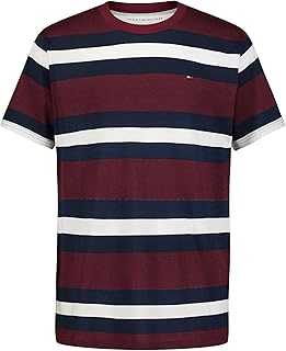 Boys' Short Sleeve Striped Crew Neck T-Shirt, Soft, Comfortable, Relaxed Fit