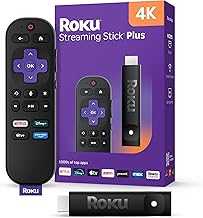 Streaming Stick Plus 2025 - 4K & HDR Roku Streaming Device for TV with Voice Remote - Free & Live TV