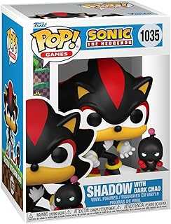 POP & Buddy: Sonic - Shadow The Hedgehog with Dark Chao - Sonic The Hedgehog - Collectable Vinyl Figure - Gift Idea - Official Merchandise - for Kids & Adults - Video Games Fans