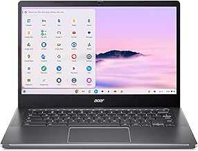 Chromebook Plus 514 Laptop with Google AI – 14" Full HD 1920 x 1080 IPS Touch Display | Intel Core i3-N305 | 8GB LPDDR5 | 128GB SSD | Wi-Fi 6E | FHD Camera | Chrome OS | CB514-4HT-375Z