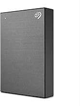 One Touch, 5TB, Password Activated Hardware encryption, Portable External Hard Drive, Portable External Hard Drive, PC, Notebook & Mac, USB 3.0, Space Gray (STKZ5000404)