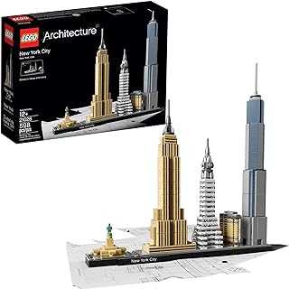 Architecture New York City Model Kit - Bedroom or Office Decor for Kids & Adults, Ages 12+ - Building Blocks to Display - NYC Gift & Souvenir Ideas - 21028