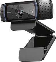 C920x HD Pro Webcam, Full HD 1080p/30fps Video, Clear Audio, HD Light Correction, PC Camera Webcam, Works with Skype, Zoom, Facetime, PC, Laptop, Mac, Tablet - Black