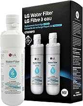 LT1000P2 6-Month / 200 Gallon Refrigerator Replacement Water Filter, Reduces Chlorine, 2 Count (Pack of 1), White.