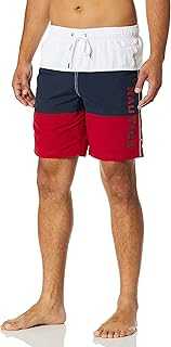 Men's Standard Quick Dry Classic Logo Tri-Block Series Swim Trunk